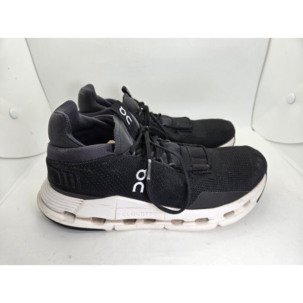 On Running Cloudnova Shoes Womens 7 Phantom White Road Running Athletic Sneakers